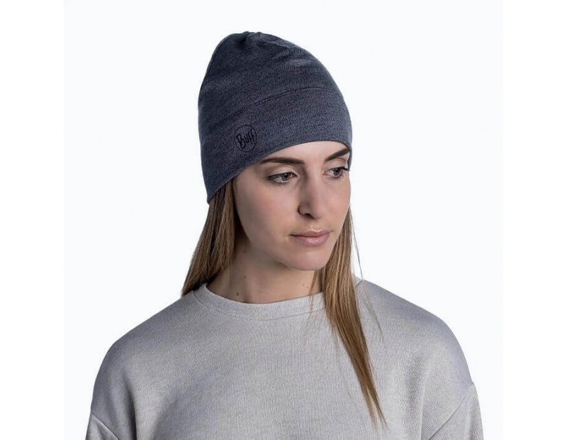 Шапка BUFF Merino Wool Midweight light grey melange / Gorgona